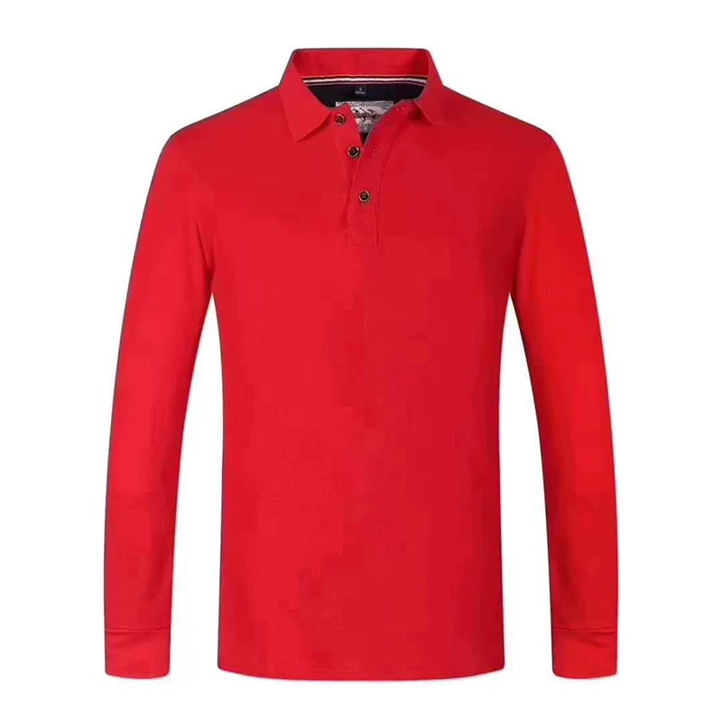 Poloshirt met lange mouwen van 100% katoen