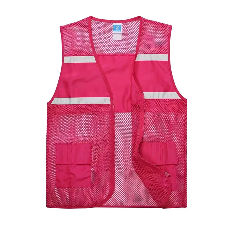 100% polyester reflecterend netvest met riem